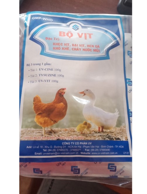 Uv- bộ hen gà-khẹc vịt