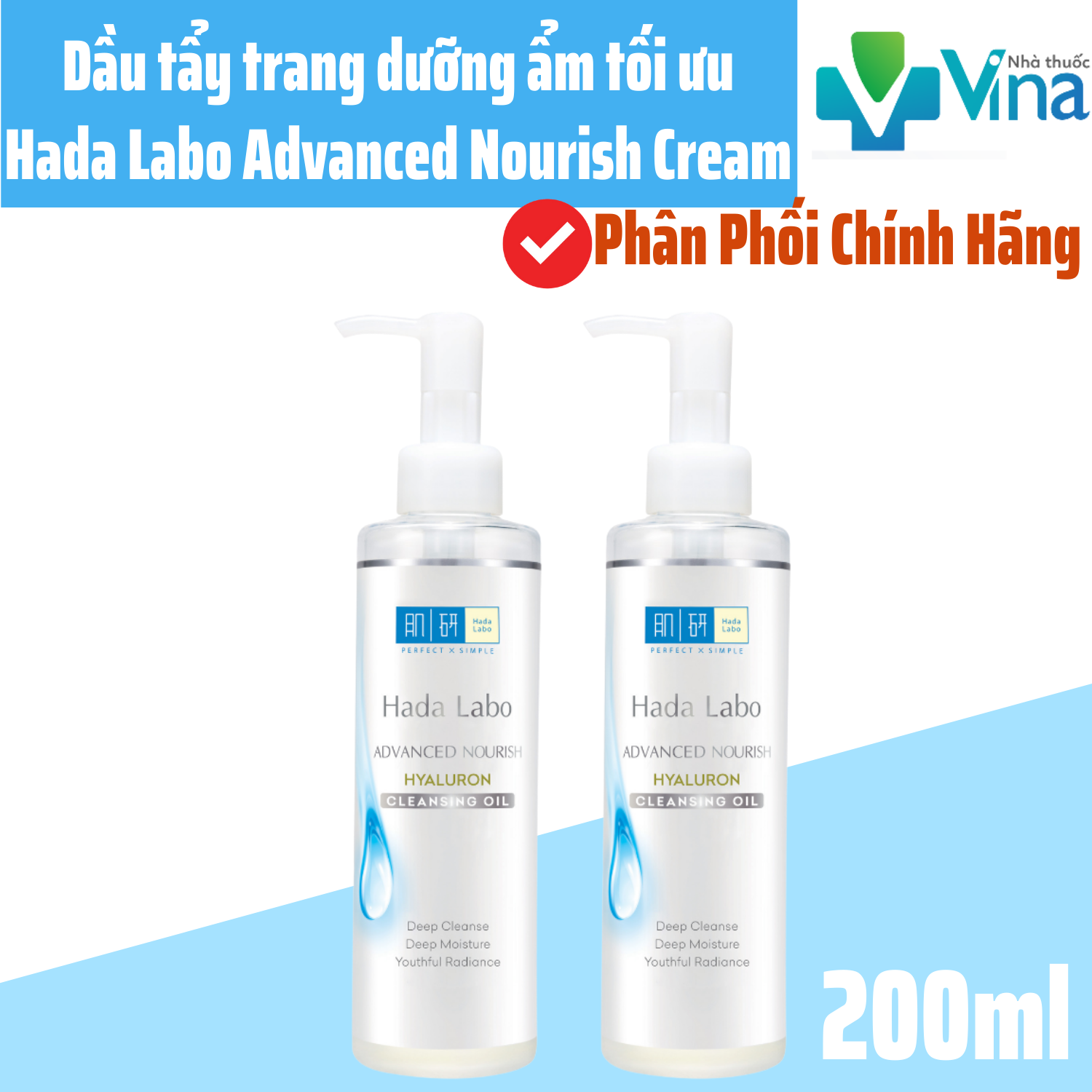 Dầu .t.ẩ.y. trang hada labo advanced nourish 200ml