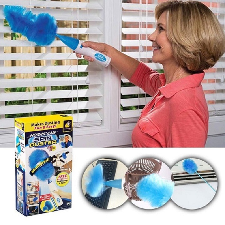 CHỔI ĐIỆN TÍCH ĐIỆN QUÉT BỤI THÔNG MINH SPIN DUSTER