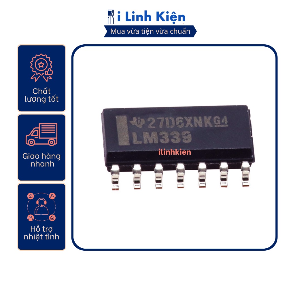 Lm339 lm339dr sop-14 ic so sánh chất lượng tốt.