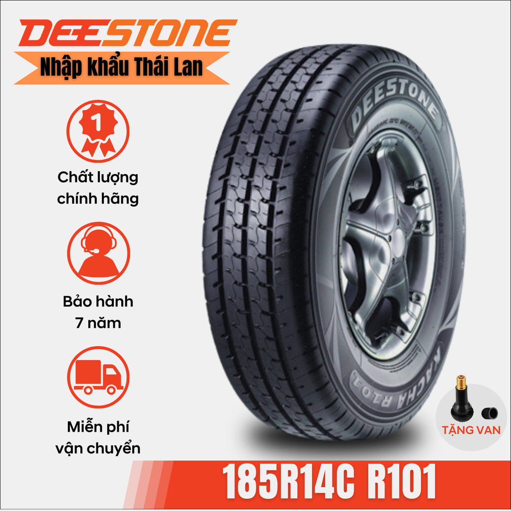 Vỏ lốp 185r14c 8pr r101 deestone nhập khẩu thái lan, vỏ xe toyota hiace, toyota zace, mitsubbishi jolie - lopxesaigon