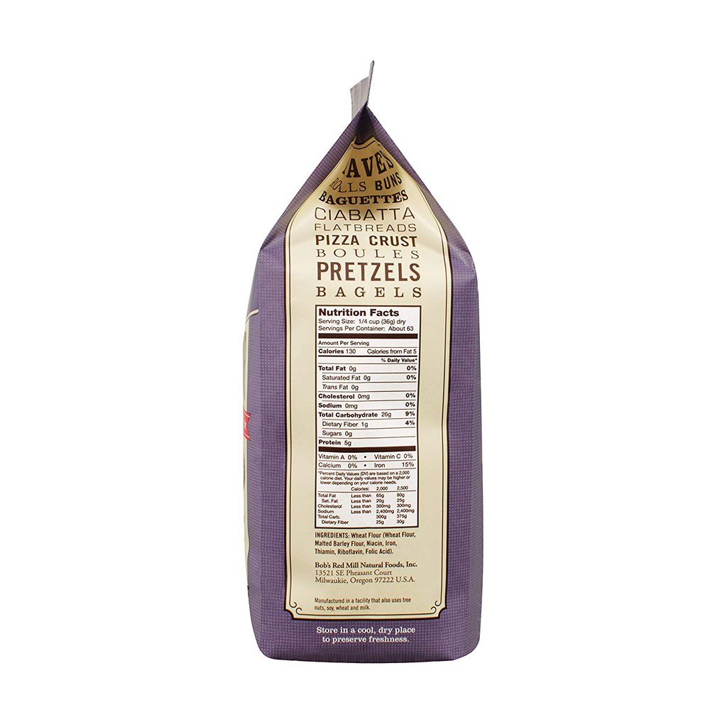 Bột Mỳ Artisan Bread Flour Bob'S Red Mill 2.27kg - 2.27kg
