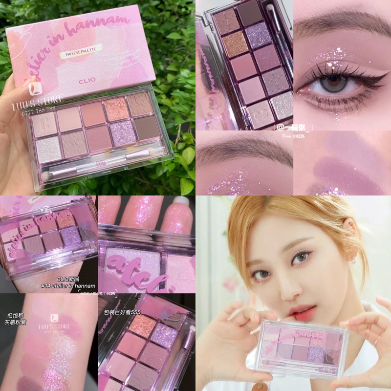 [nhập raisingstar18, giảm 30k cho đơn 99k]bảng phấn mắt clio (11-12-13-14-15)