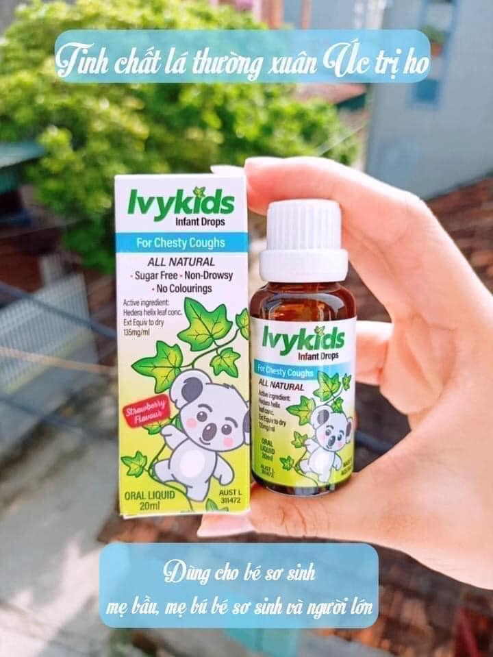 Tinh chất ho Ivy Kid Úc 20ml cho bé từ sơ sinh chính hãng
