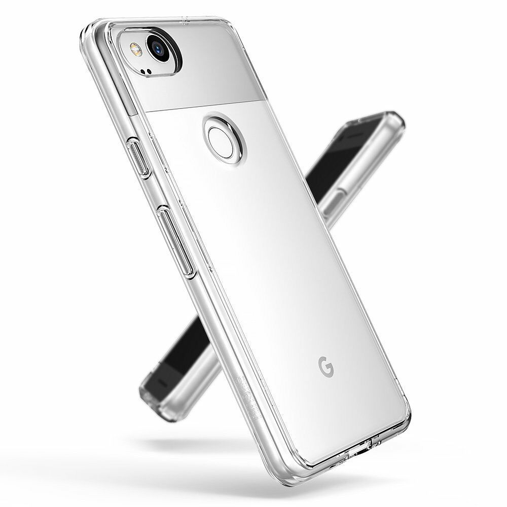 Ốp dẻo trong suốt cho Google Pixel 2 (trắng nhám)