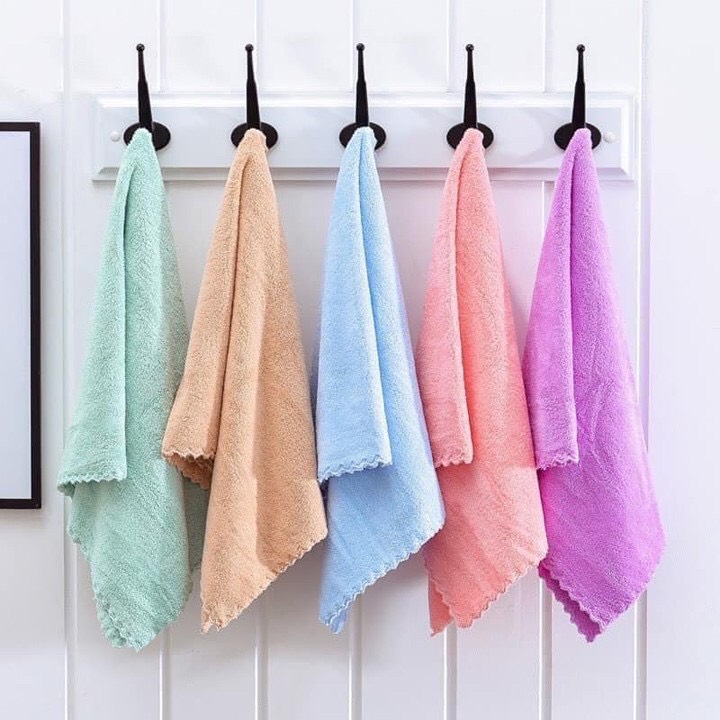 Khăn mặt lông mịn xuất Hàn 30x50cm