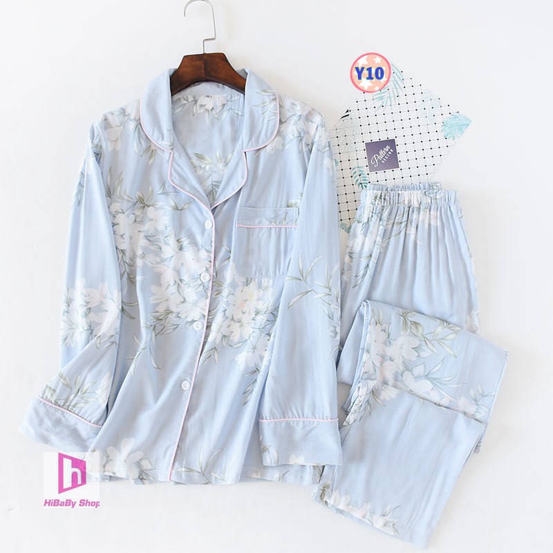 Pijama Lanh Lụa (dài tay) Y10