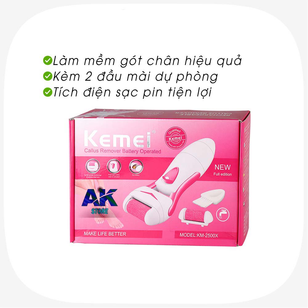 Máy mài gót chân Kemei KM-2502X