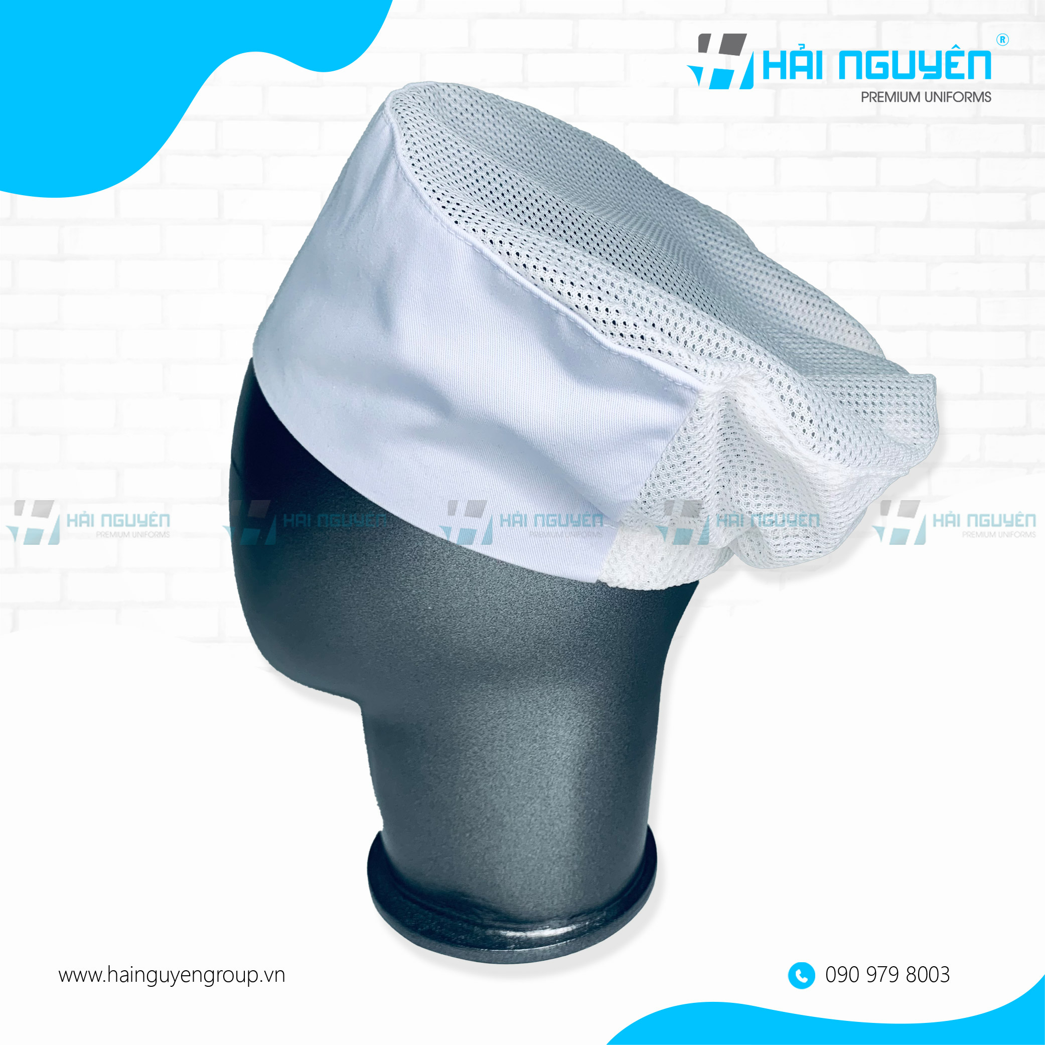 Nón phụ bếp trùm tóc chóp lưới nón phục vụ trùm tóc dành cho Nam Nữ