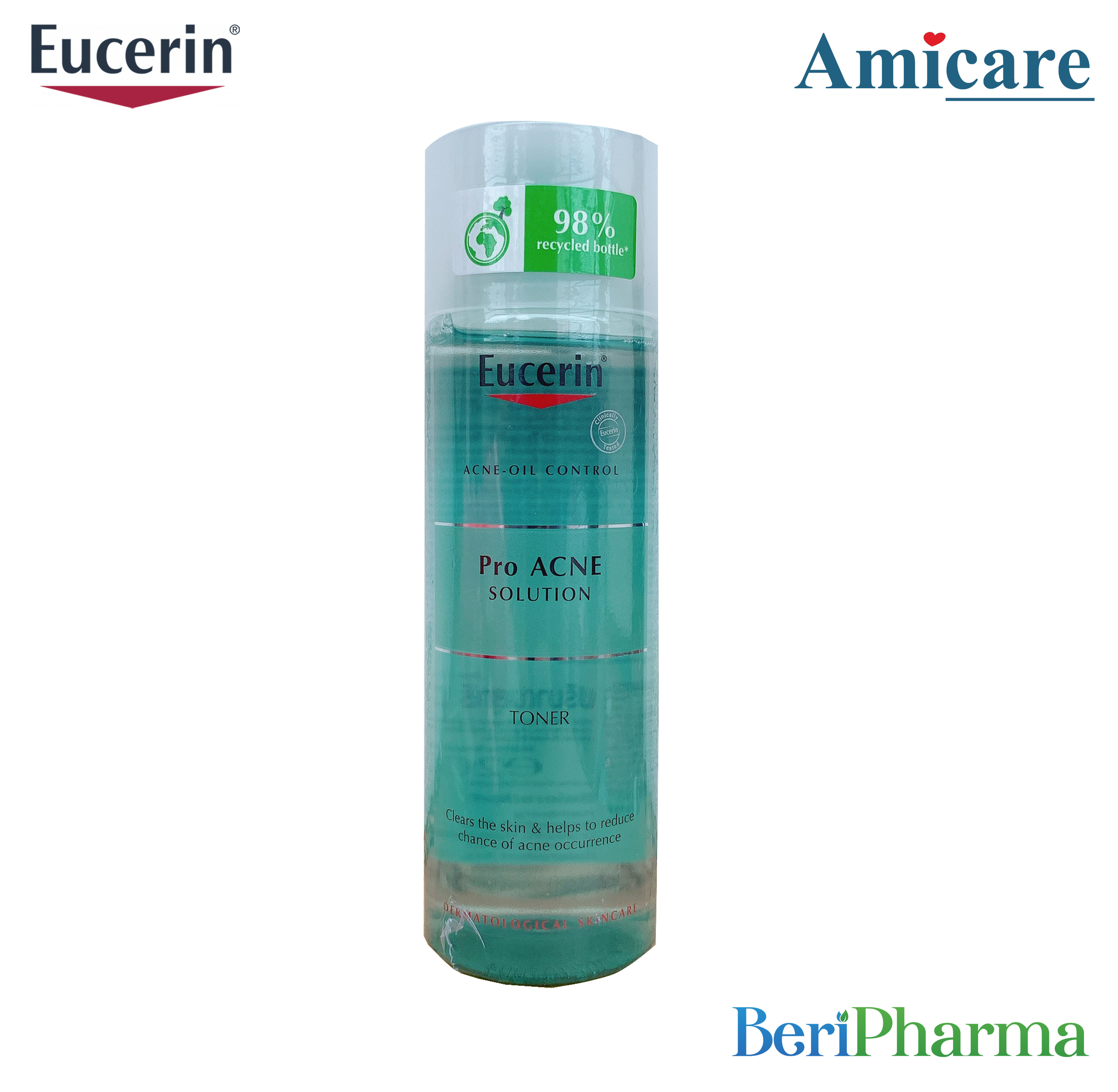 Eucerin nước hoa hồng dành cho da mụn proacne toner 200ml