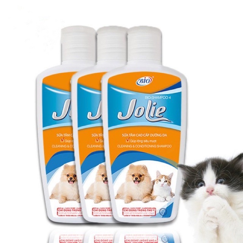 Sữa tắm chó mèo Bio Jolie dưỡng lông, mượt lông, khử mùi hôi