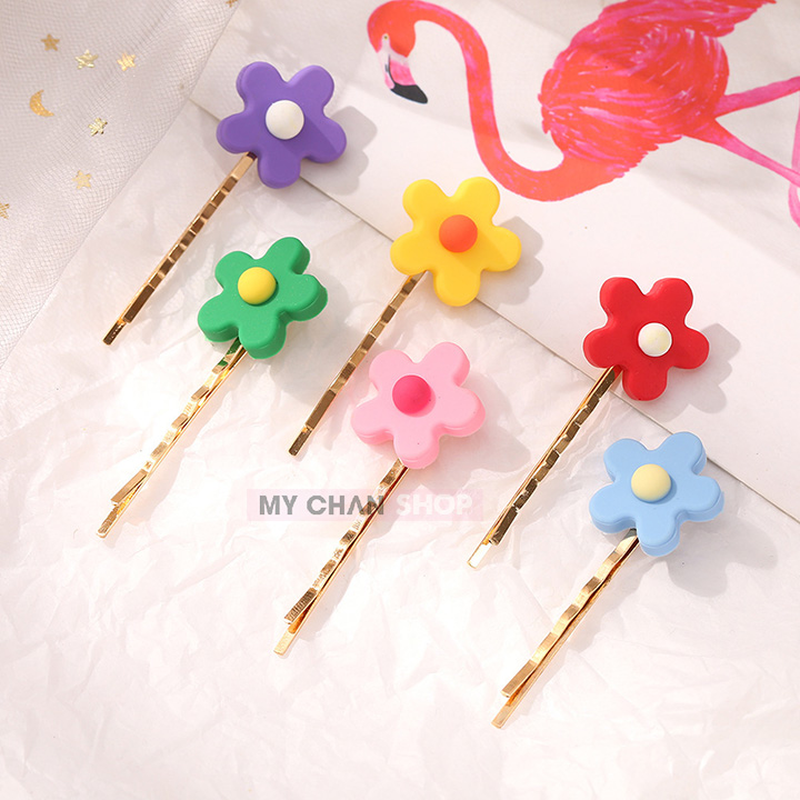 Kẹp Tóc Đính Hoa Phong Cách Hàn Quốc - Nhiều Màu Lựa Chọn