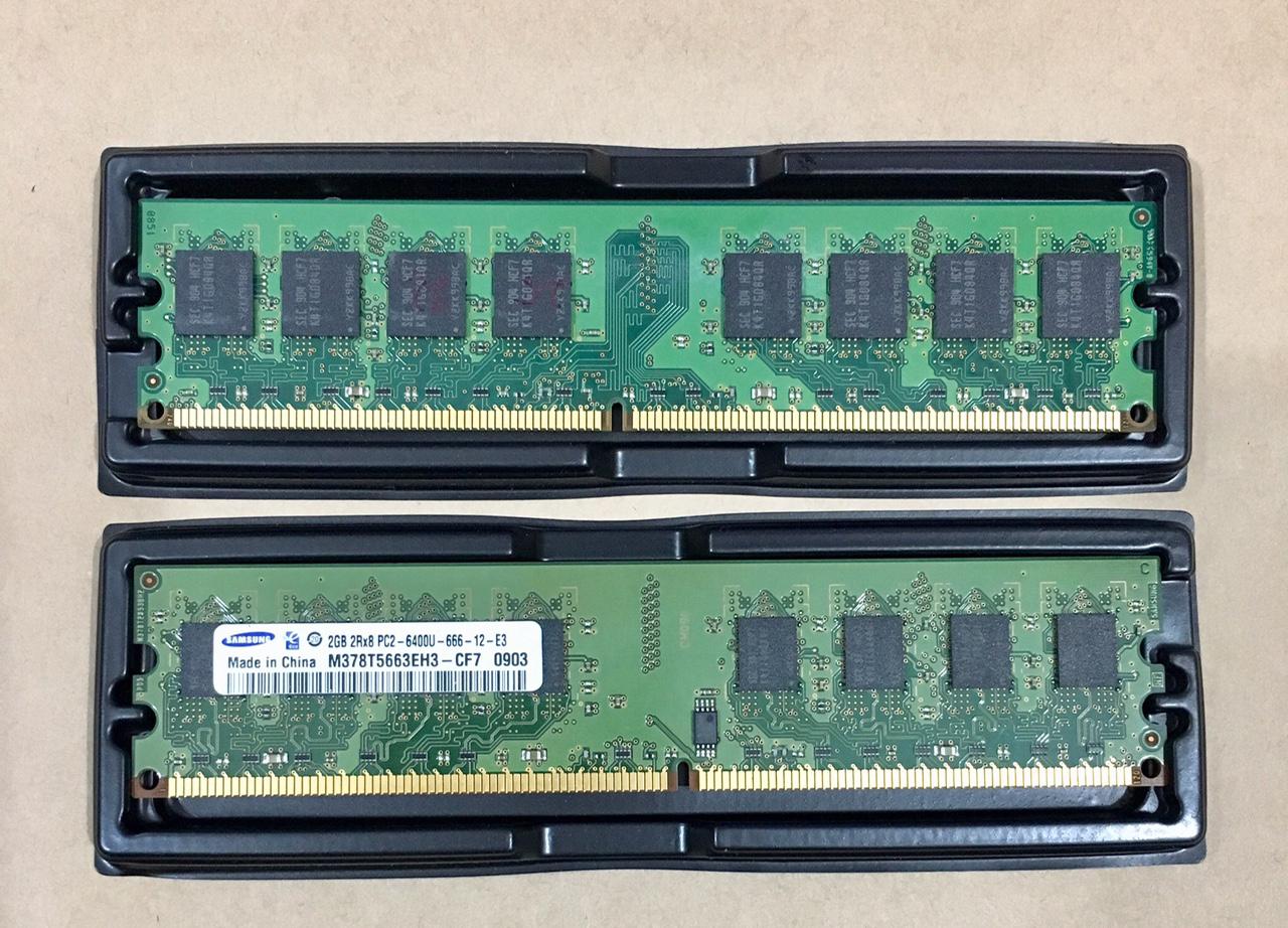 Ram máy tính 2GB DDR2 bus 800 / 667 (nhiều hãng) - PCR2 2GB