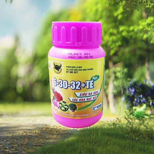 Phân Bón Lá Đầu Trâu NPK 6-30-32 TE ,Siêu Ra Hoa (100Gram)