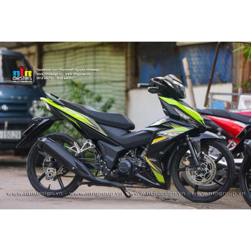 Tem rời Winner V1 mẫu RS 150 xanh lá đen