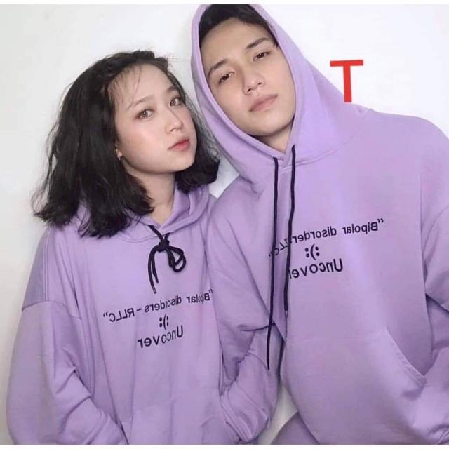 Áo hoodie tím Uncover DTR0919