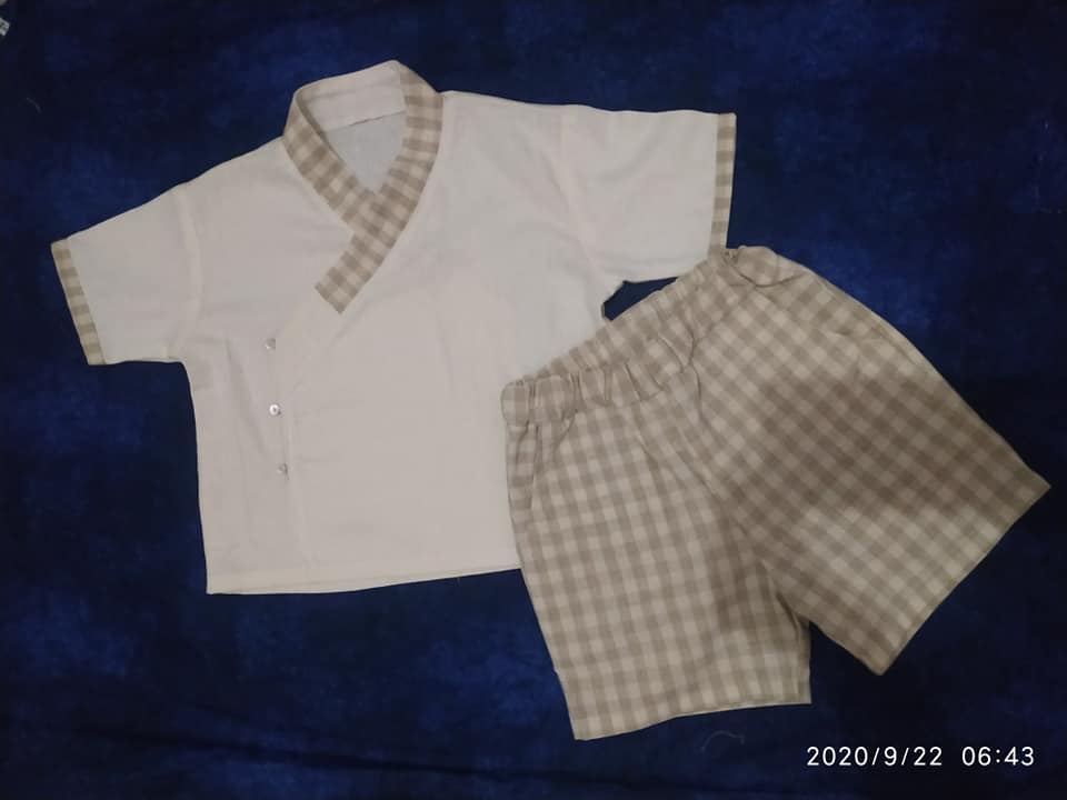 Rập Giấy 30050 - Bộ Áo vạt đắp, Quần short