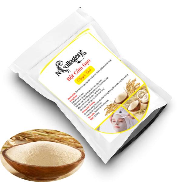 Bột Cám Gạo đắp mặt hữu cơ MS nguyên chất 100g