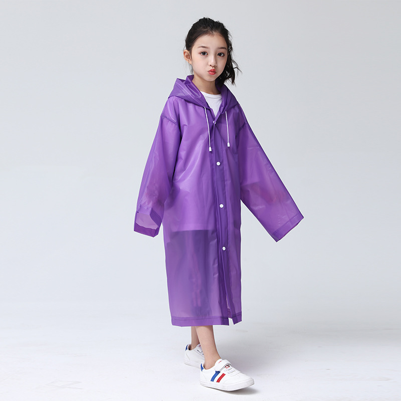 Áo mưa áo khoác pe dẻo cài nút cho bé