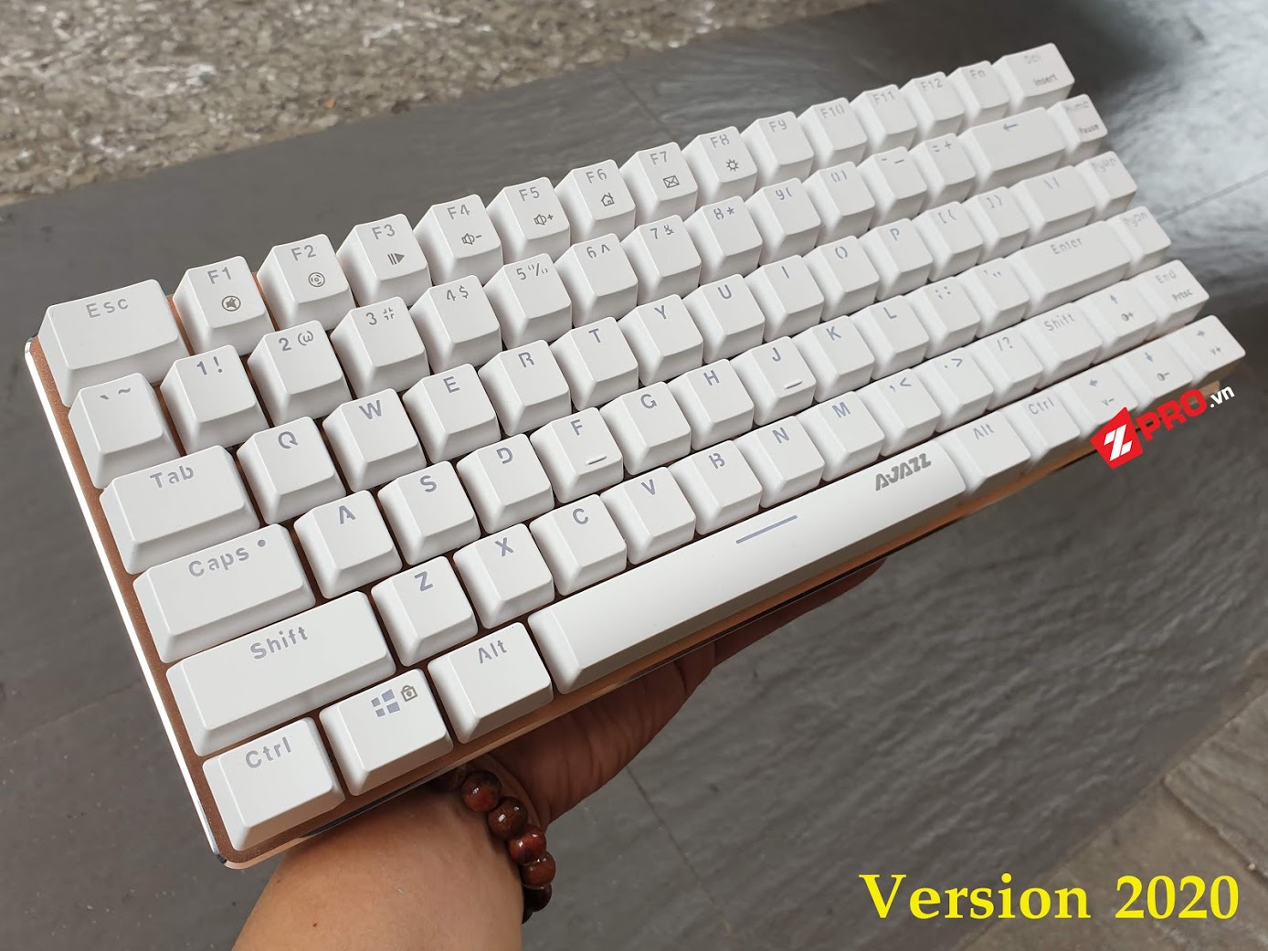 Bàn Phím Cơ Ajazz AK33 Blue Switch (Trắng)