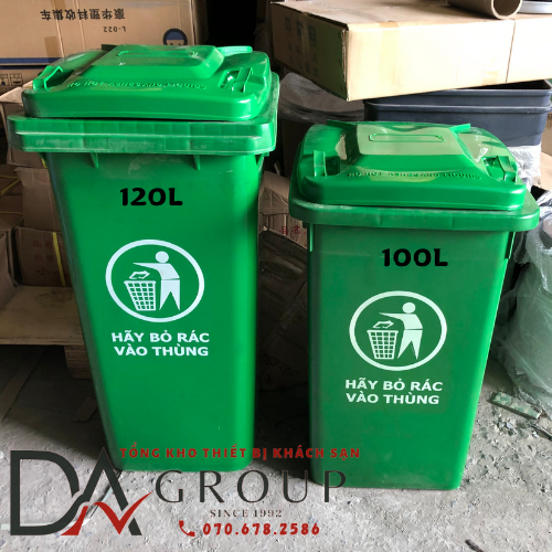 [HỎA TỐC HCM ] THÙNG RÁC NHỰA HDPE 120L SIÊU BỀN