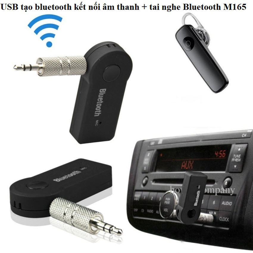 Thiết bị nhận Bluetooth Music Receiver Aux 3.5 mm stereo Car Bluetooth