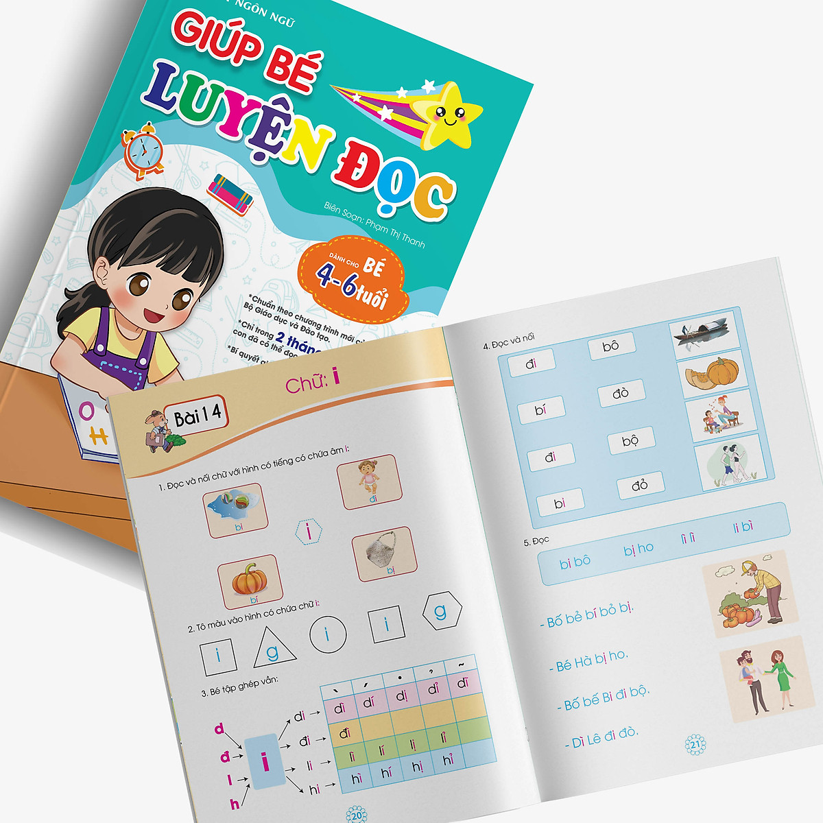 Sách- Bộ 5 cuốn Tự tin vào lớp 1: Bé Tập đánh vần - Toán Tư duy - Bước đầu Tập viết - Chinh phục Toán học - Luyện đọc