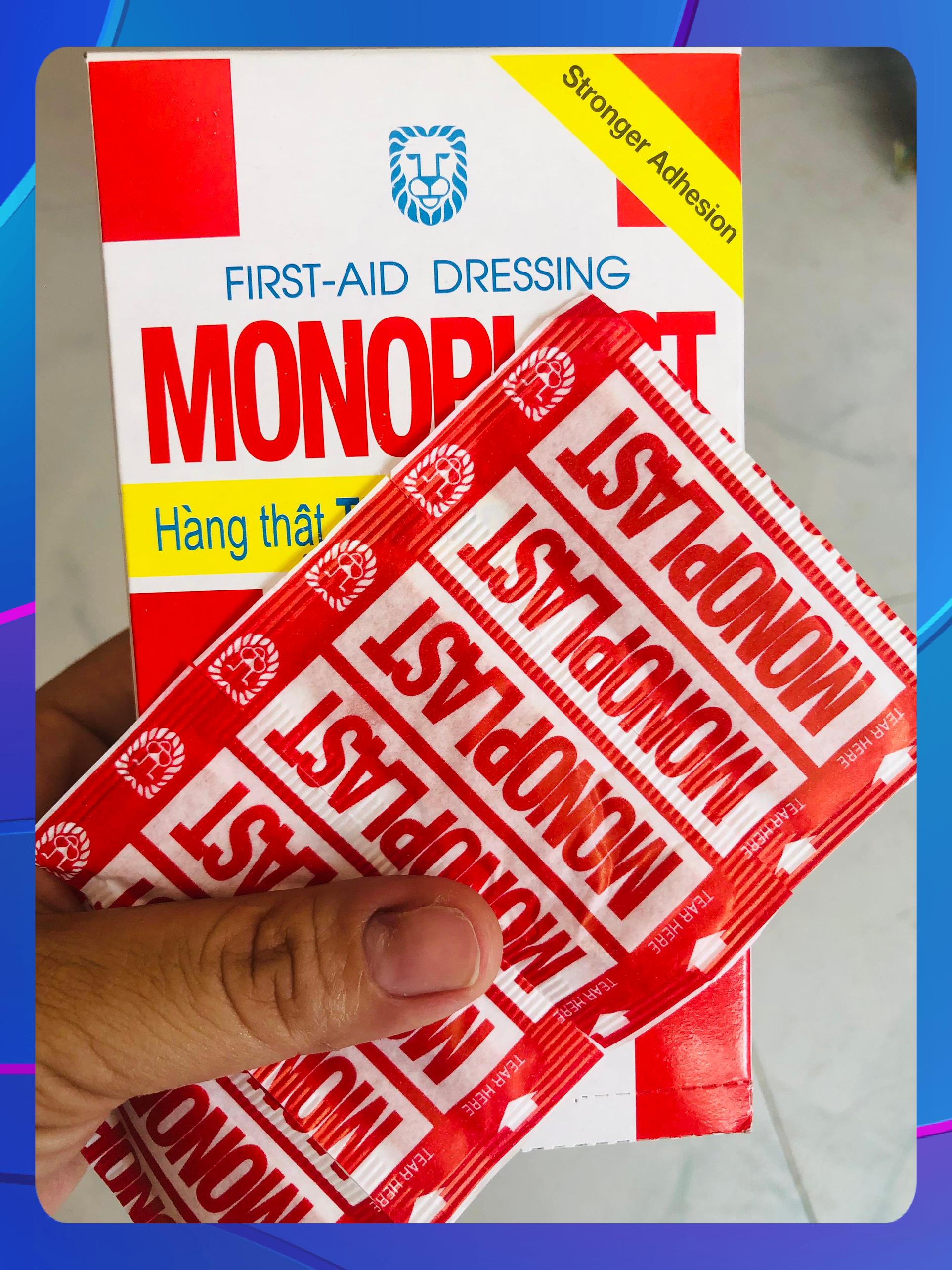 Băng cá nhân MONOPLAST (hộp 100 miếng)