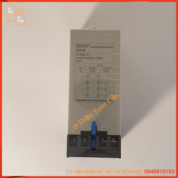 Rơle ( relay ) bảo vệ điện áp 3 pha Chint XJ3-D,  XJ3-G