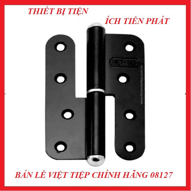 Bộ 2 Cái Bản Lề Cối VIỆT TIỆP 08127 Dày Màu Đen Cao Cấp Chính Hãng