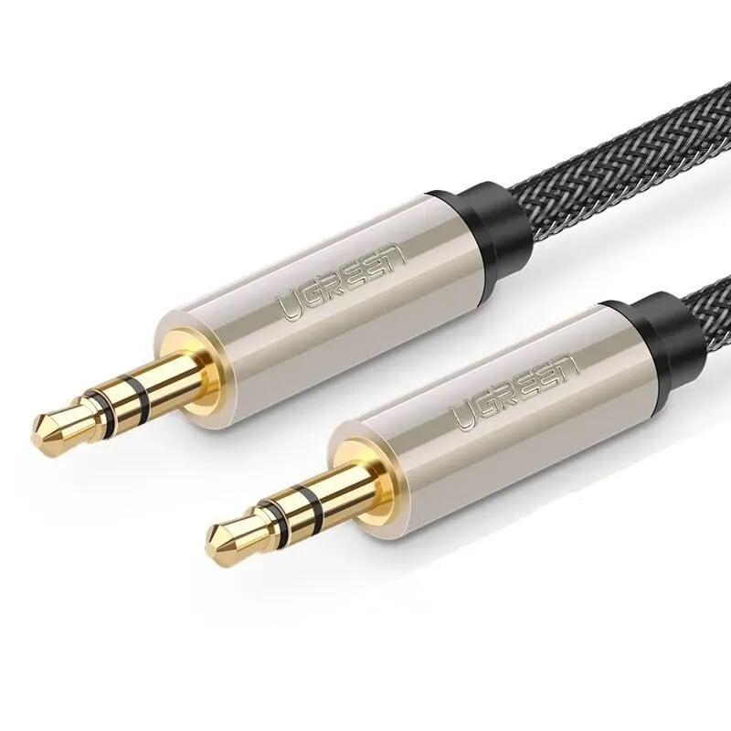 Ugreen 40787 15m màu đen cáp âm thanh 2 đầu 3.5mm dương đầu bọc kim loại cao cấp av125