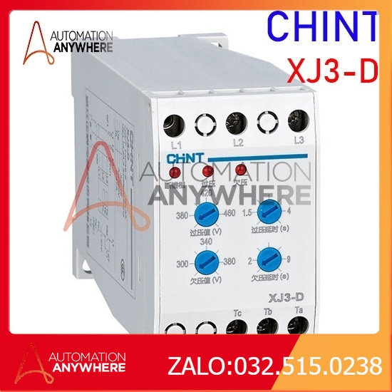 Relay rơ le bảo vệ pha và điện áp chint xj3-d