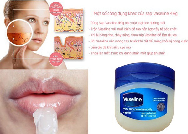 [HCM]Son dưỡng Vaseline 100% Pure Petroleum Jelly 49g