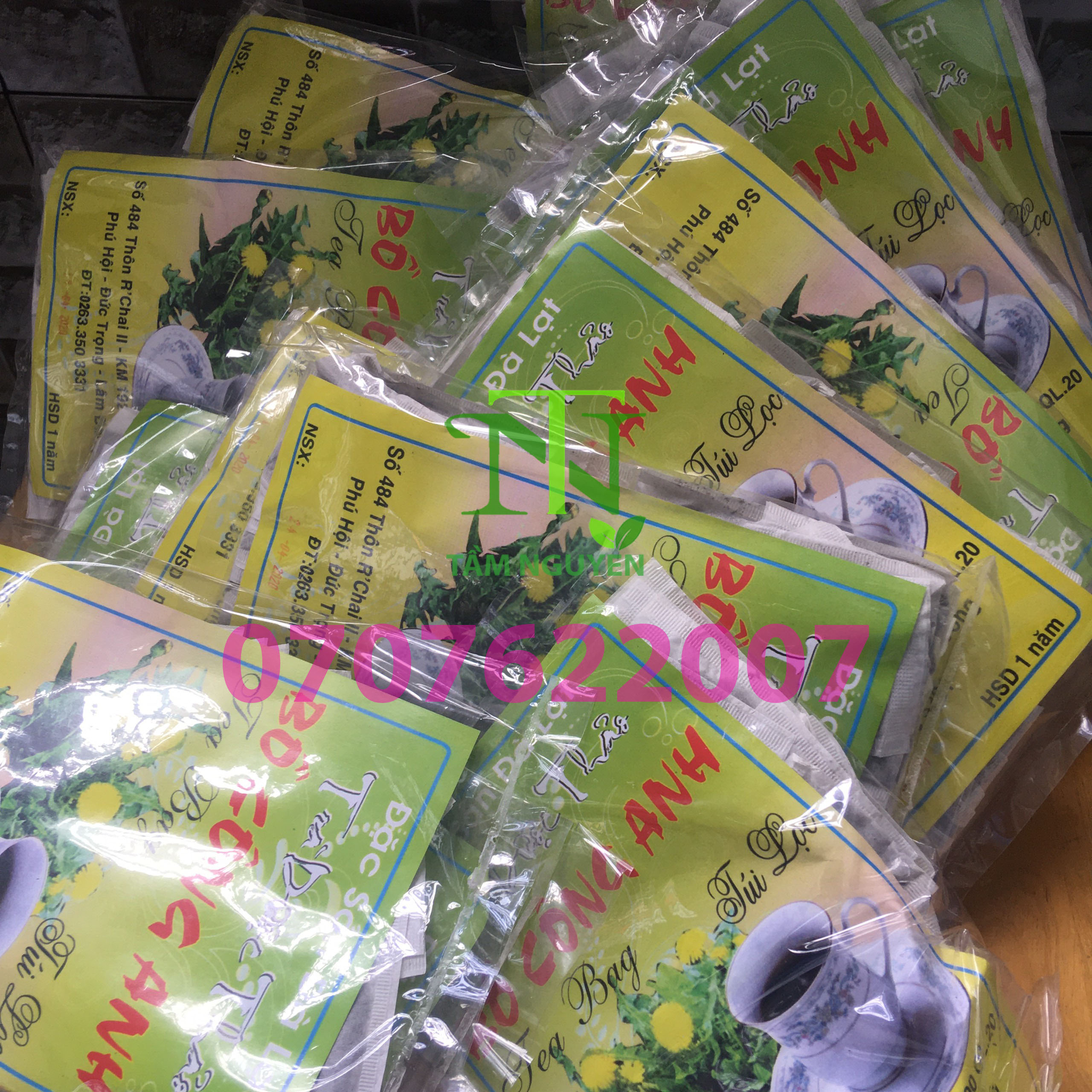 [Combo 5 gói]Trà bồ công anh túi lọc 72 túi lọc