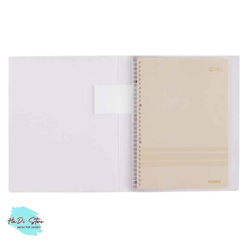 KLONG Sổ còng nhựa 30 chấu size A4 40 tờ (MS:553-557)