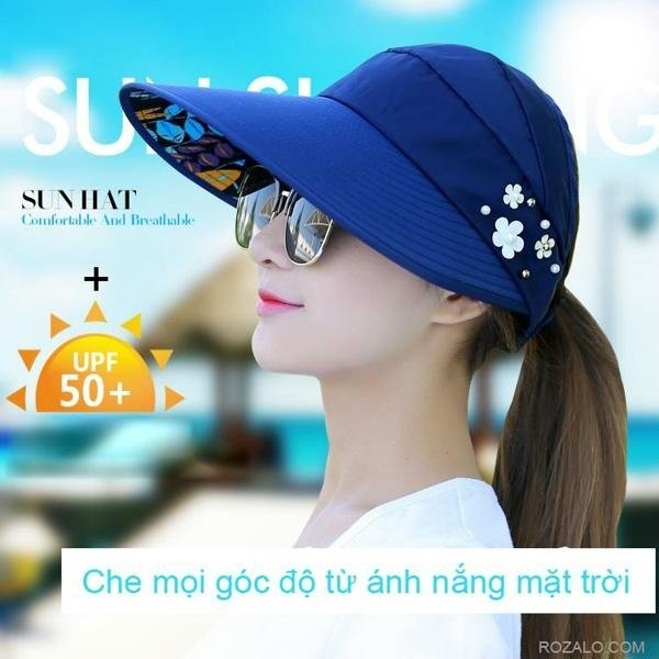 Mũ Chống Nắng Họa Tiết 3 bông hoa