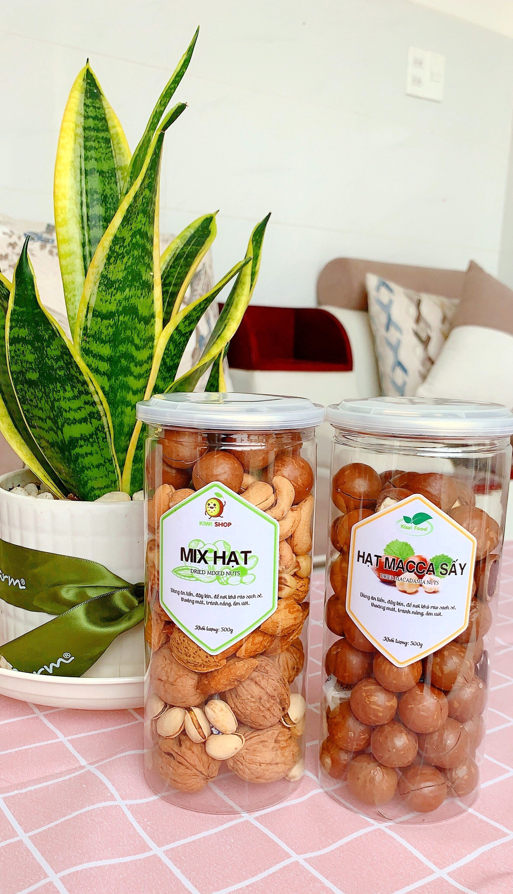 HẠT MIX NUTS 5 LOẠI (HẠNH NHÂN-MACCA-DẺ-ĐIỀU-SEN) - HỘP 500GR