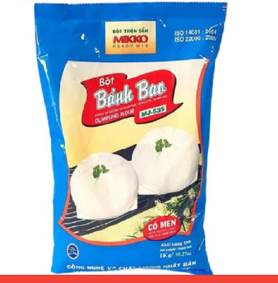 Bột Bánh Bao Trộn Sẵn Có Men Mikko 1kg