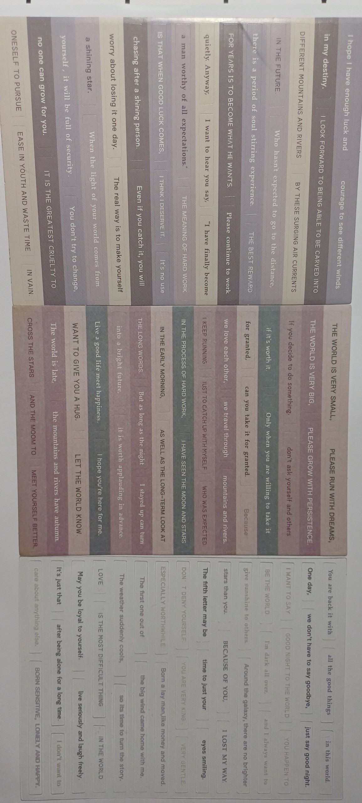 [HCM]Set 3 tờ sticker dạng câu quote trang trí đa dụng (Hàng có sẵn)
