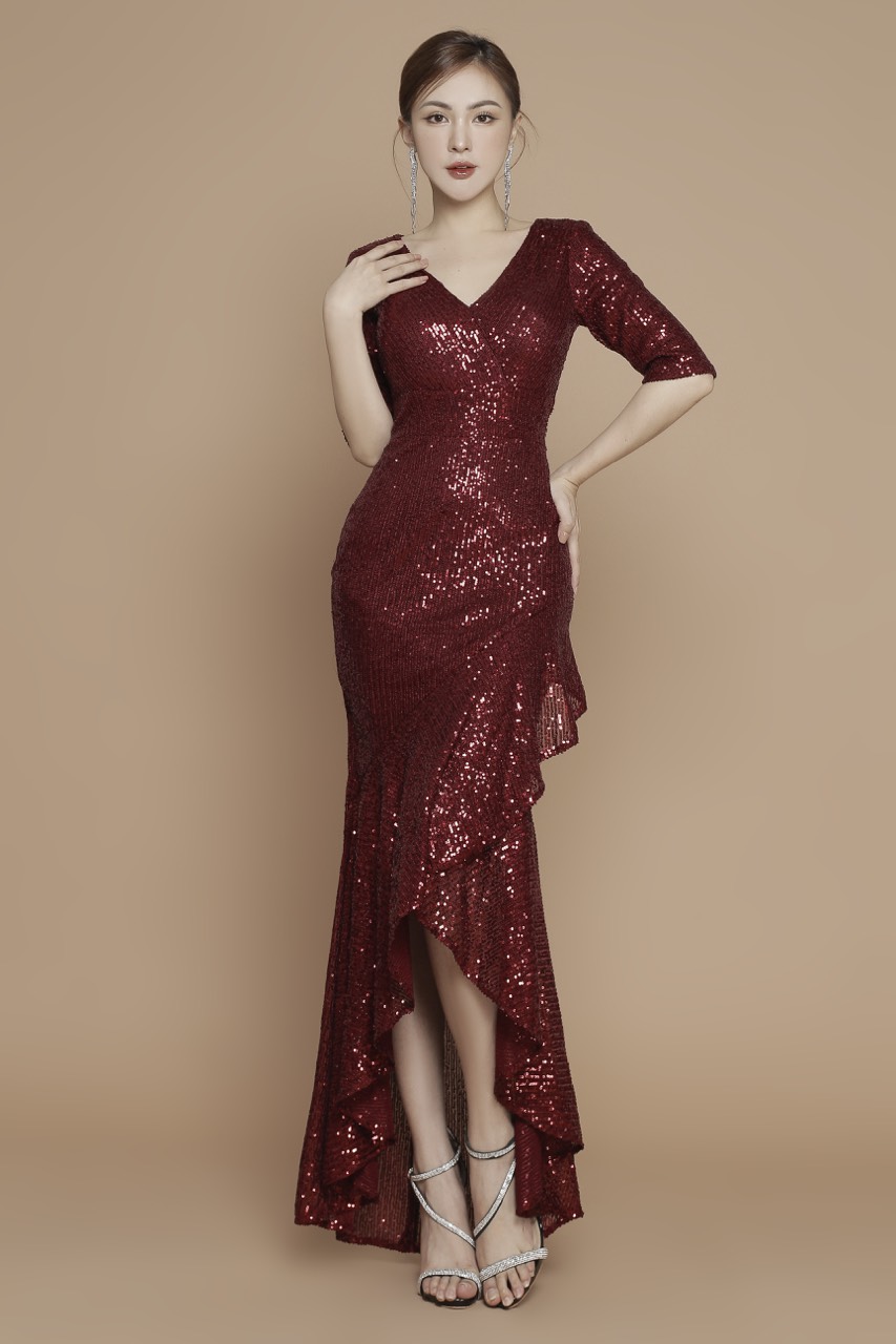 ĐẦM DẠ HỘI KIM SA PHỐI ĐUÔI CÁ