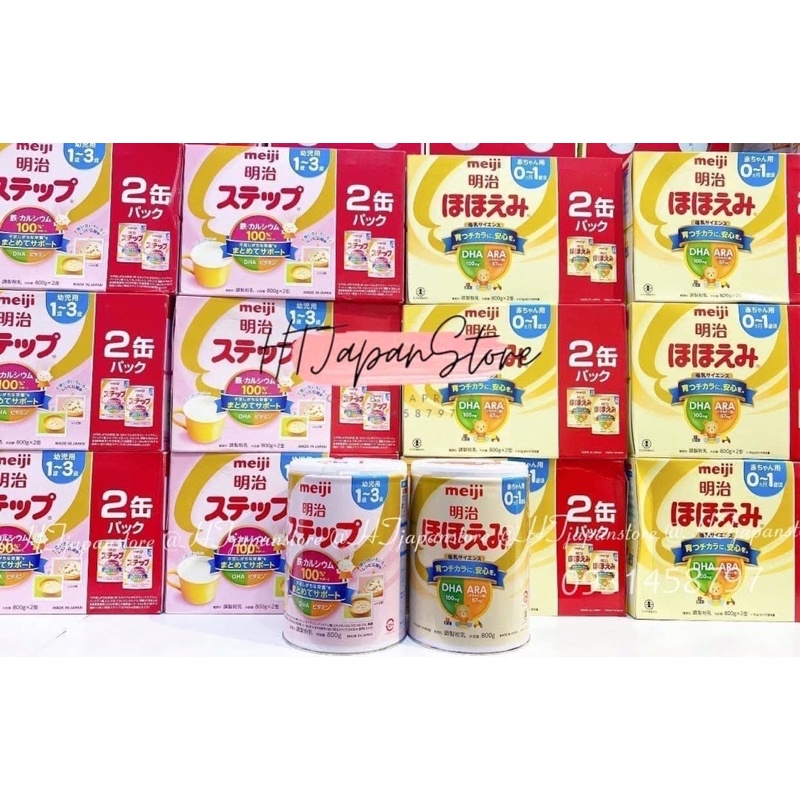 SỮA Meiji 0-1/1-3 LON 800gr [date mới nội địa Nhật]