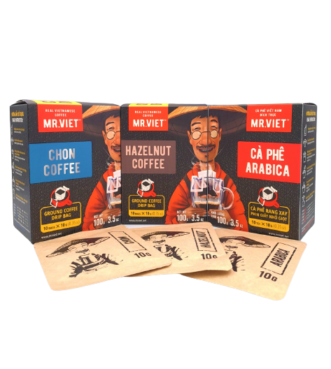 30 HỘP Cà phê phin giấy-  cà phê Arabica ( Arabica coffee -ground coffee drip bag)100gr