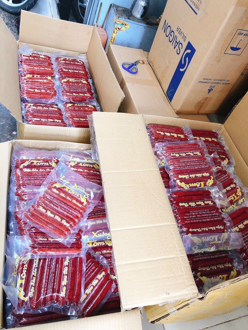 Lạp xưởng tôm hàng ngon500g  (hoả tốc tphcm)