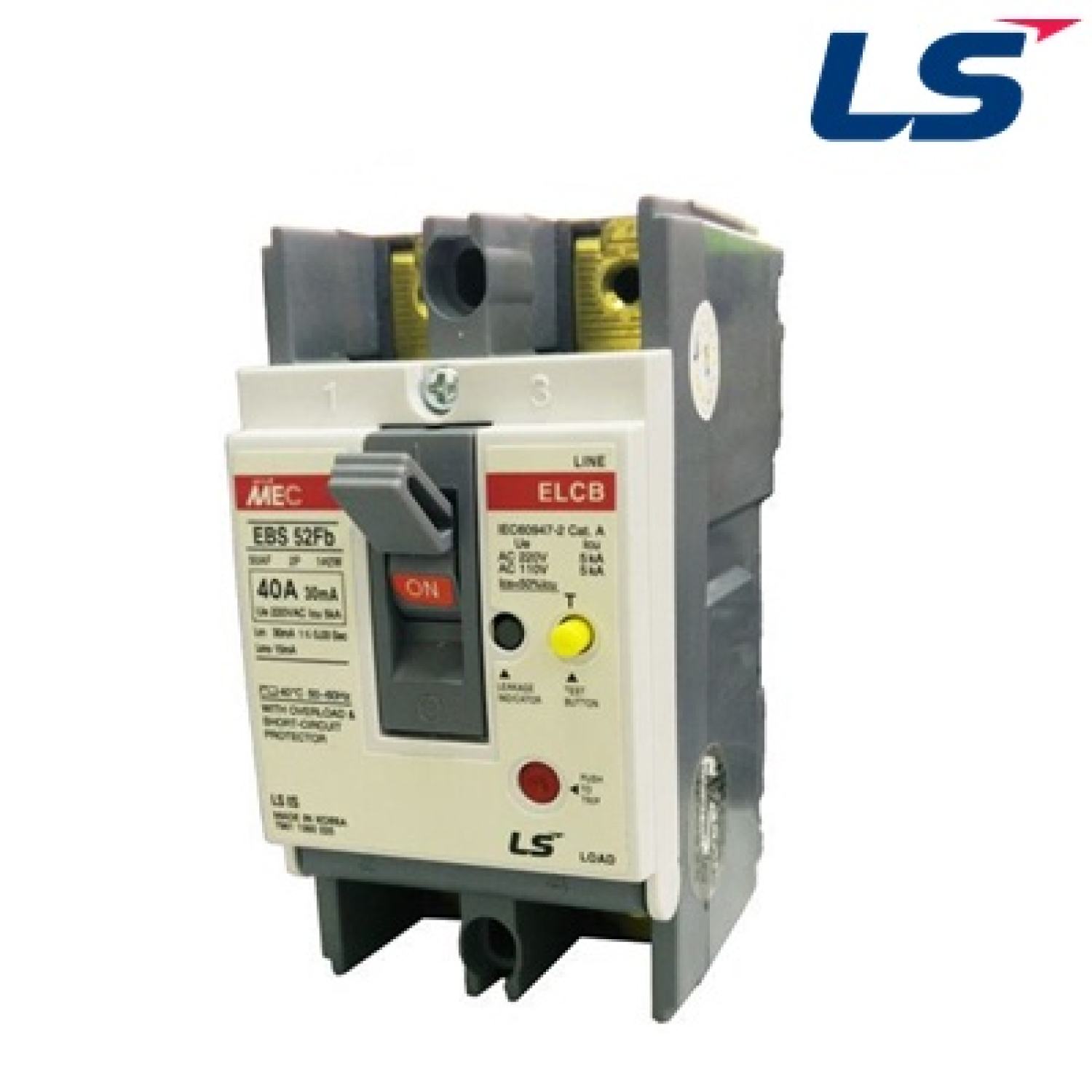 Aptomat hãng ls - elcb ls 2p 40a 5ka – ebs52fb - chống rò điện