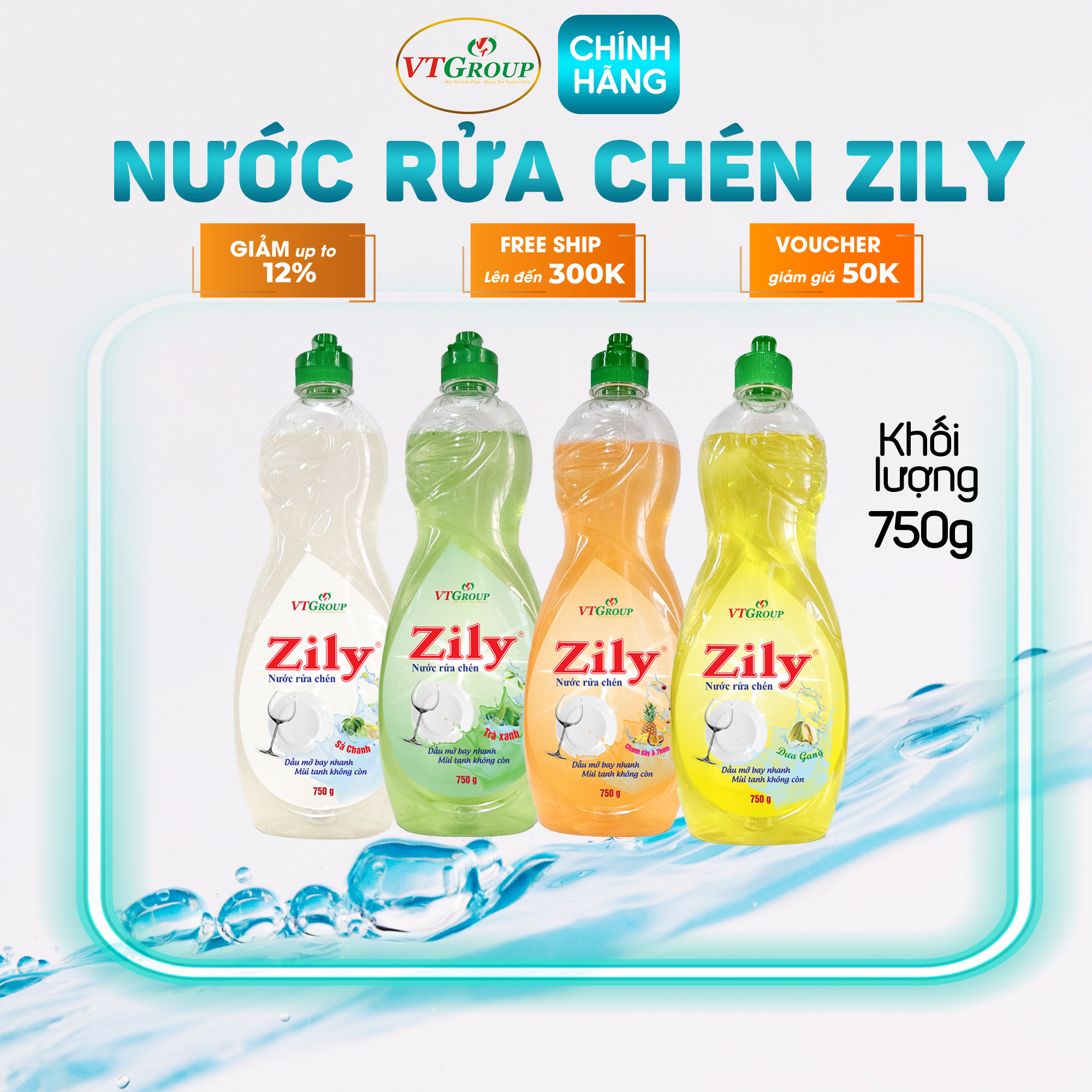 Nước Rửa Chén Zily Chai 750 g
