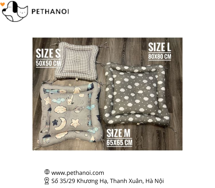 [Nhập RS0822 giảm 30k cho đơn 99k]Đệm chó mèo hapipet hình vuông size M