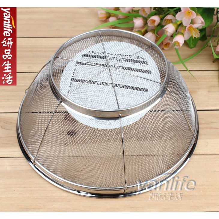 Rổ inox cao cấp ECHO Metal Nhật Bản 22cm (inox không hoen gỉ)