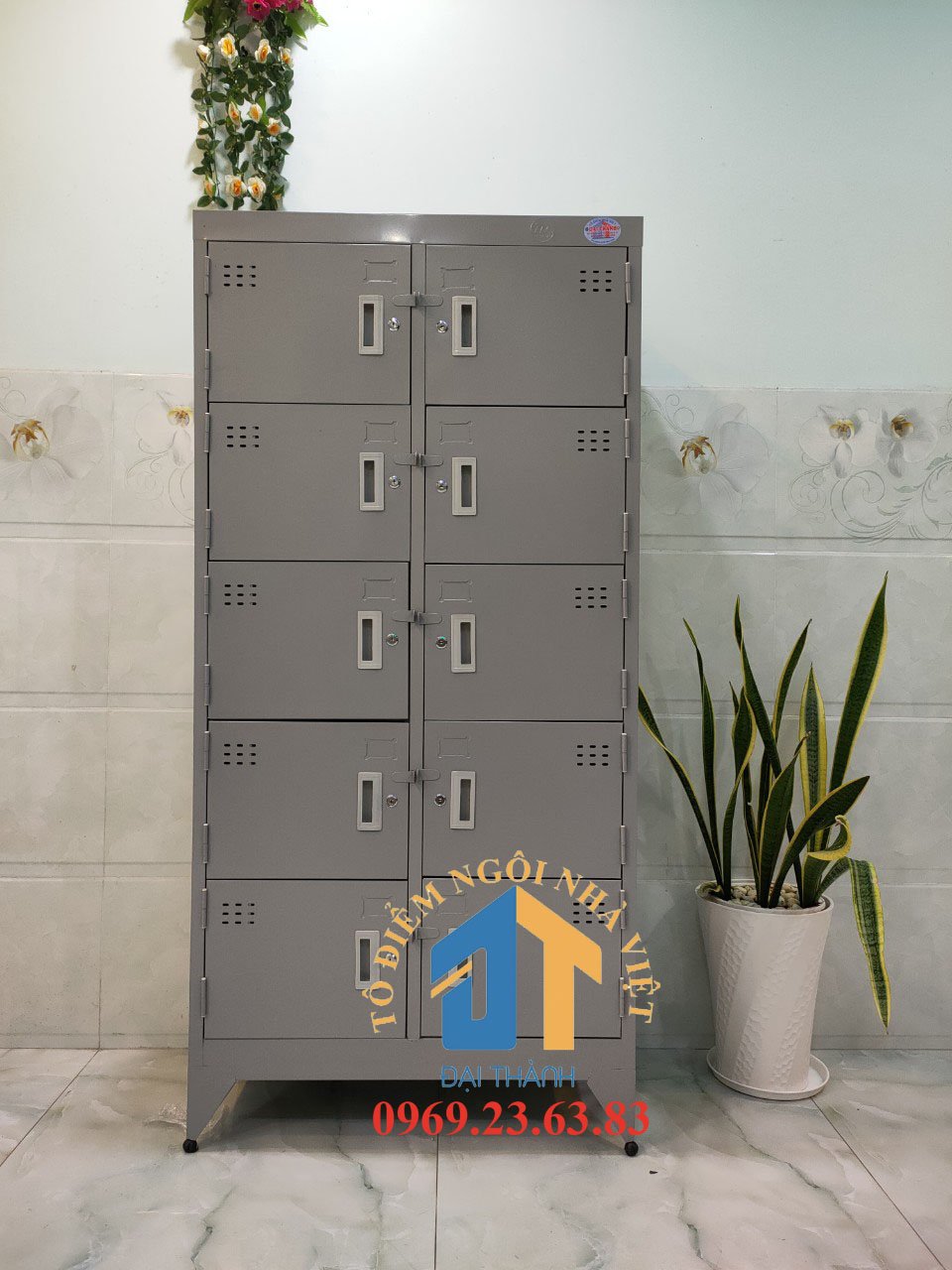 Tủ hồ sơ văn phòng 10 cửa cao 1m8  kiểu dáng hiện đại sang trọng hàng Việt Nam chất lượng cao - Nội Thất Đại Thành
