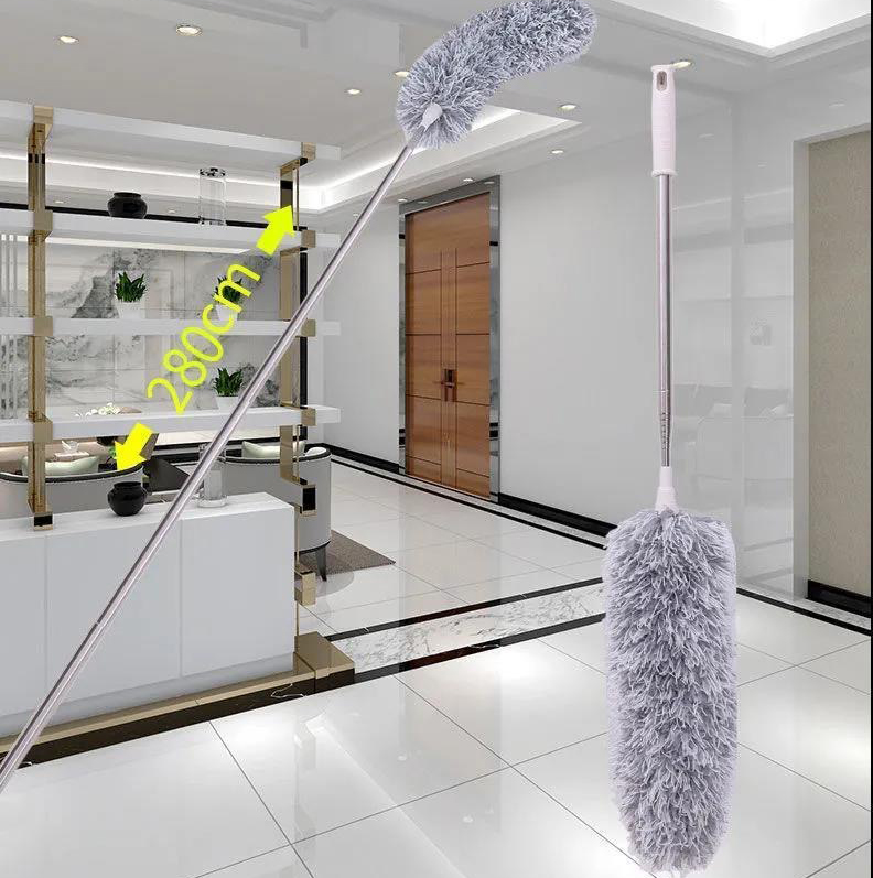 Chổi Quét Trần Nhà, Bụi Bẩn Inox Dài 2.8m Xếp Gọn