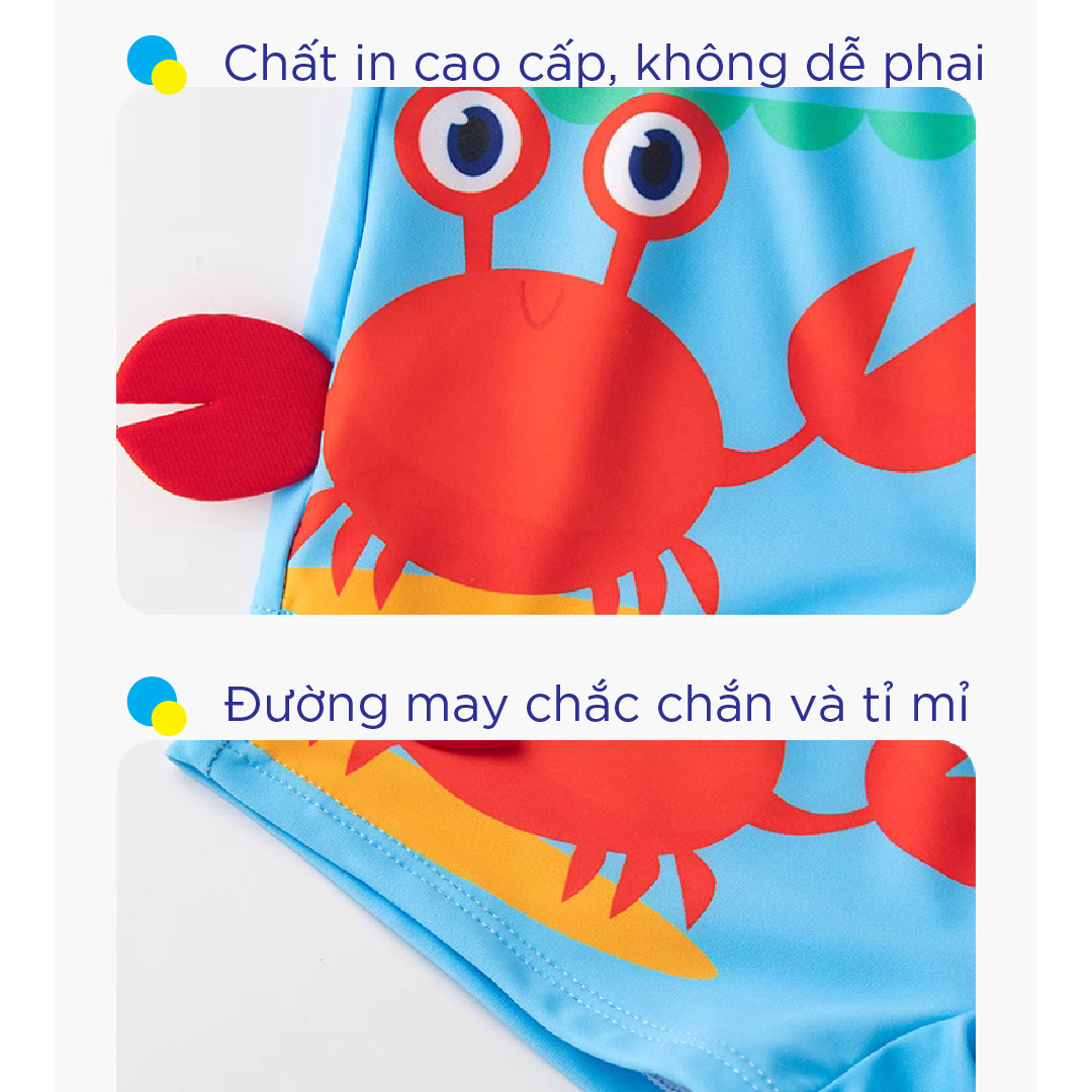QUẦN BƠI (MÃ 015) HÌNH CÁ MẬP 3D DÀNH CHO BÉ TRAI